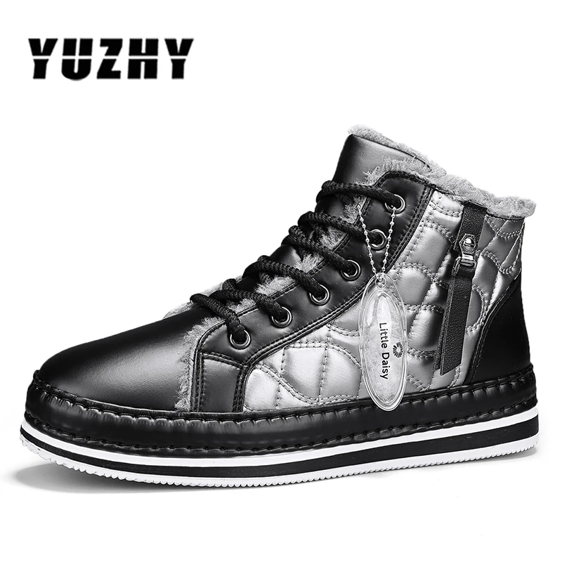 

men boots 2024 New Winter Slippers Warm Men Shoes Waterproof Non-Slip Plush Sneakers Male tenis shoes Boots Men Sneakers Winter