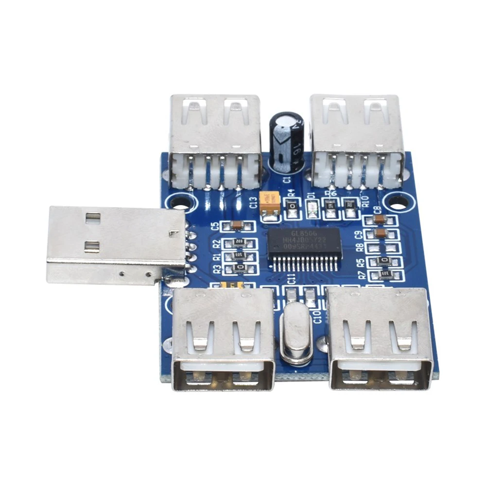 DC 5V USB HUB USB2.0 Hub Concentrator 4-Female USB Expansion Board Module Four USB Expansion Interface 4-port Controller