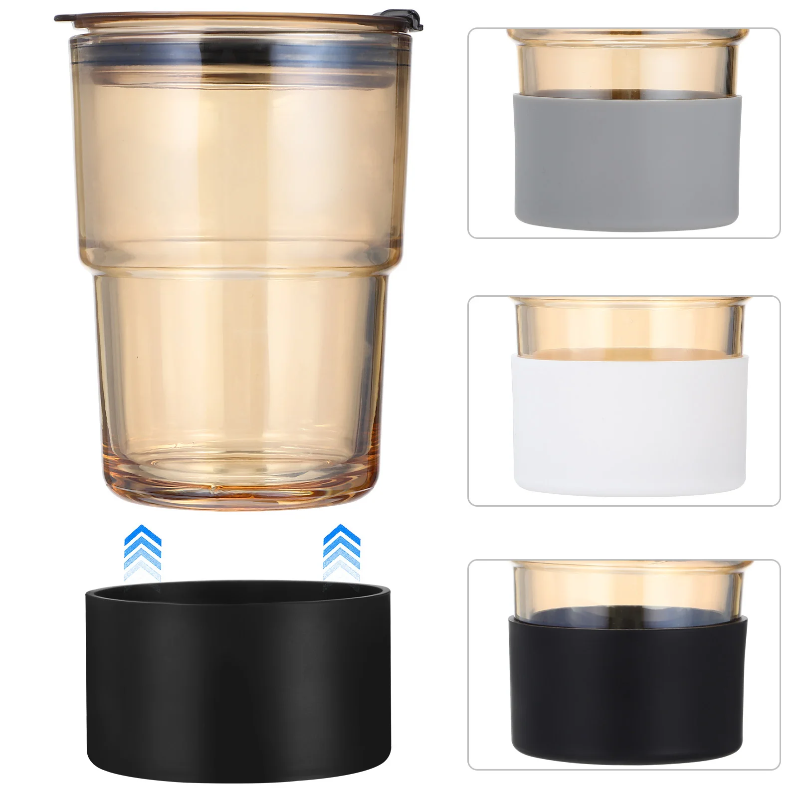 

6Pcs Silicone Boot Sleeves for Water Bottles Durable Easy Clean Protection Against Dents and Scratches Bottle Boot