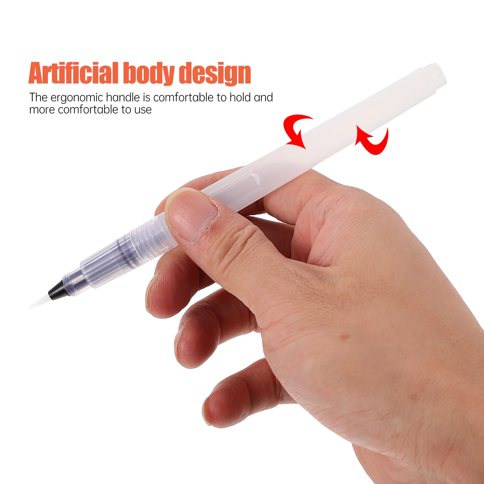 

6pcs Watercolor Brush Portable Painting Tools For Students Artists Back To School Supplies Water Injection Pens Water Soluble