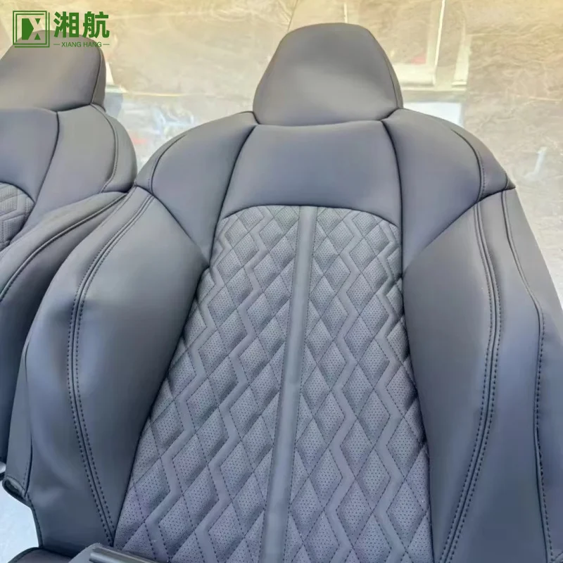 Suitable For Audi C8 to S6 Seats, Sponge Kit + Front and Rear Leather Cover