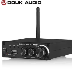 Douk Audio M1 PRO HiFi Bluetooth 5,0 estéreo TDA7498E amplificador de potencia receptor inalámbrico reproductor USB Subwoofer Amp 160W * 2