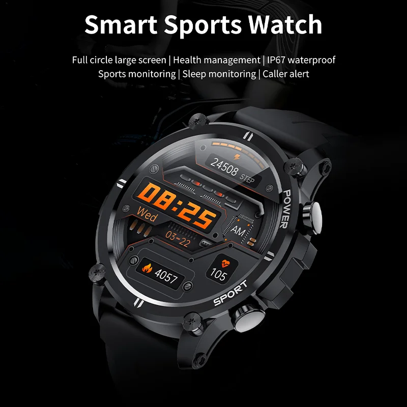 Wireless Calling Smart Watch Answer Call Full Touch Screen Sport Fitness Waterproof Smart Watch For Women Men Smartwatch