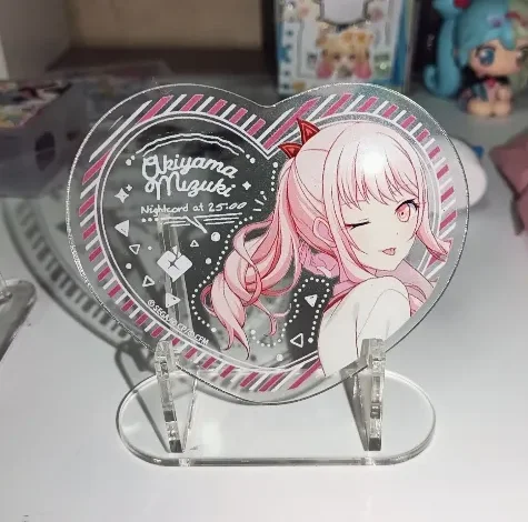 

Project Sekai Akiyama Mizuki Cosplay Anime Heart Shaped Acrylic Stand Figure Standing Model Desktop Plate Stand Ornaments