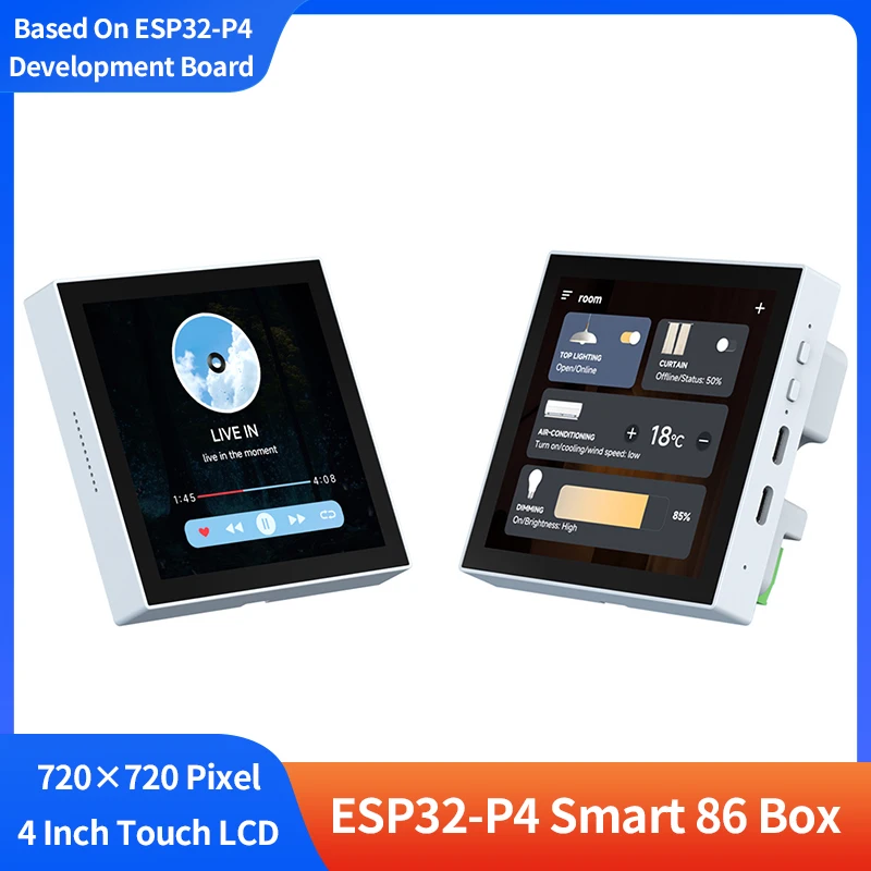 

ESP32-P4 Smart 86 Box Development Board With RISC-V 32-Bit Dual-Core And Single-Core Processors Based For ESP32-P4 Module
