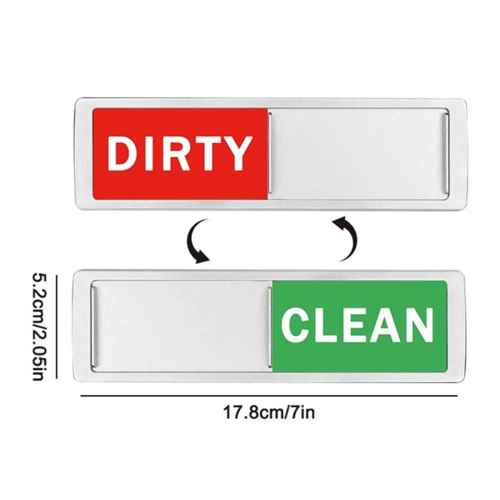 New Acrylic Dishwasher Cleaning Sign Slide Shutter Design Easy To Read Room Cleaning Tips Clean Dirty Sign Kitchen Use
