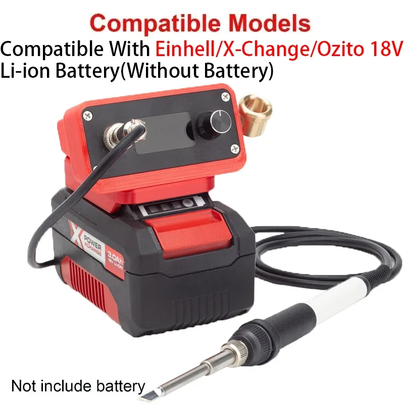 OLD T12 Cordless Soldering Iron Station For Einhell/X-Change/Ozito 18V Team Li-ion Battery Electric Solder