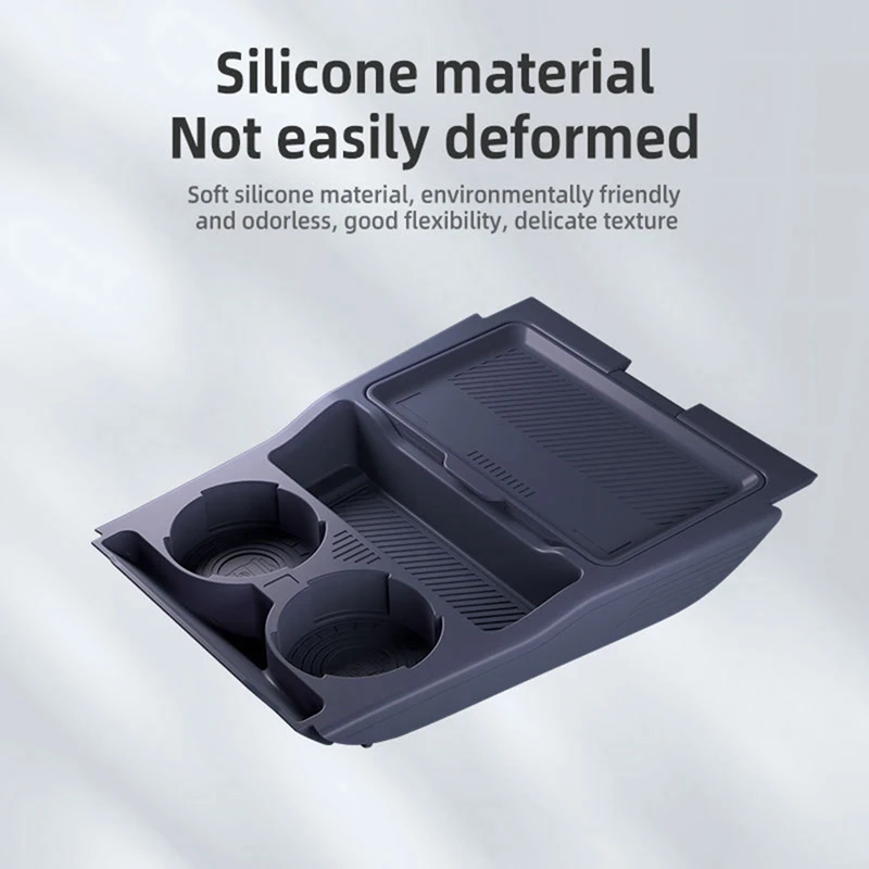 Super Sale Silicone Armrest Storage Box Central Control Organizer for Geely Boyue L FX11 Starray Atlas 2024