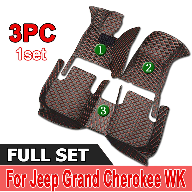 

Car Floor Mat For Jeep Grand Cherokee WK 2005~2010 Rug Durable Leather Mat Protective Carpet Anti Dirty Foot Pad Car Accessories