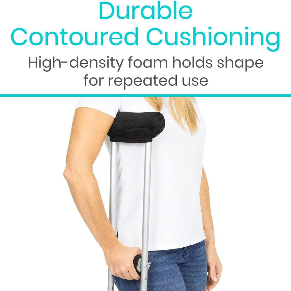 

Underarm Hand Grip Comfortable Feet Cap Armpit Pad Clutch Kit Elbow Cane Walking Stick Replacement Parts Anti-Slip Cover