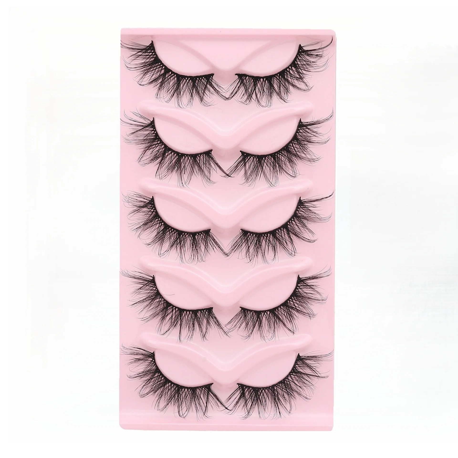 5 أزواج من الرموش الصناعية ثلاثية الأبعاد، رقيق سميك ثلاثي الأبعاد متعدد المستويات لتطويل ذيل العين، يعزز مظهرك على الفور #2