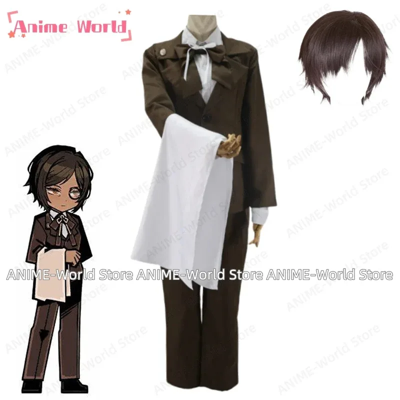 《》Limbus Company Wuthering Heights Chefe Butler Outis Peluca de disfraz de cosplay
