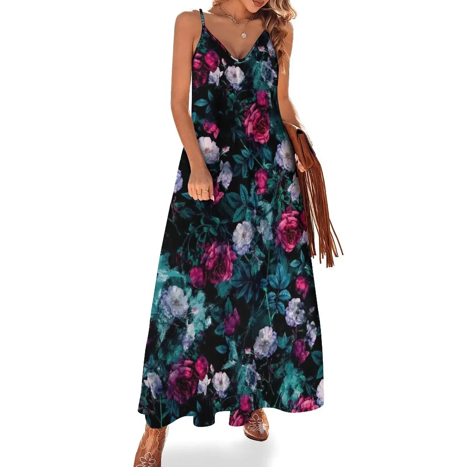 

RPE FLORAL ABSTRACT III Sleeveless Dress purple dress women dress women's summer clothing 2024 for woman