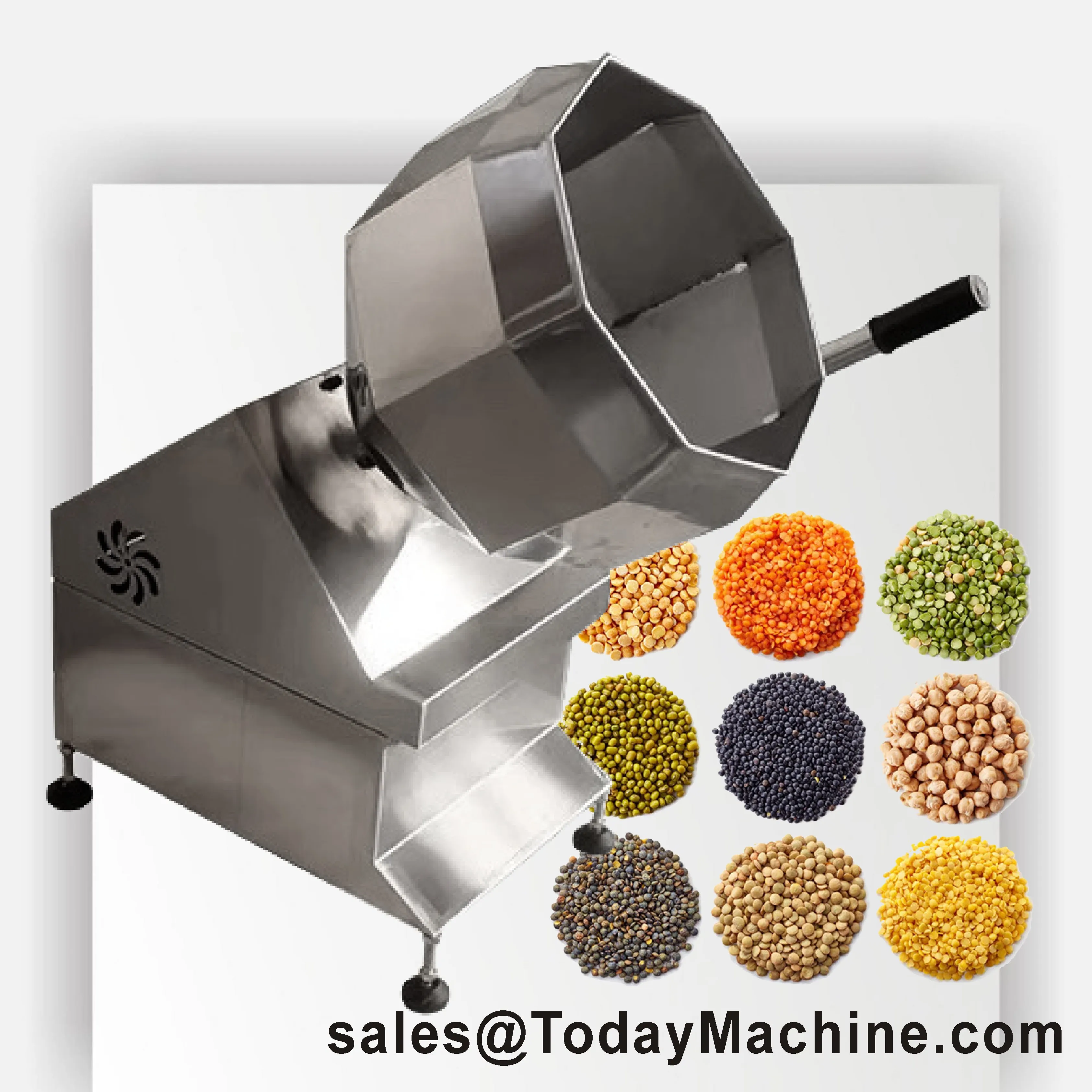 Seasoning Powder Mixing Blender Machine Snack Food Coating Potato Chips Octagonal Mixer Machine