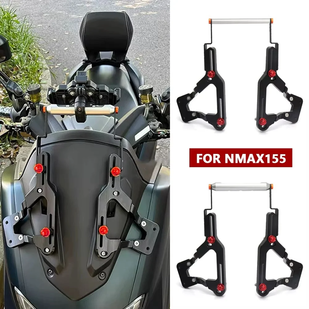 

Leading-Edge-Motorcycle Phone Holder Windshield Bracket Rearview Mirror Bracket For N-MAX155 NMAX155 N-MAX 155 2020-