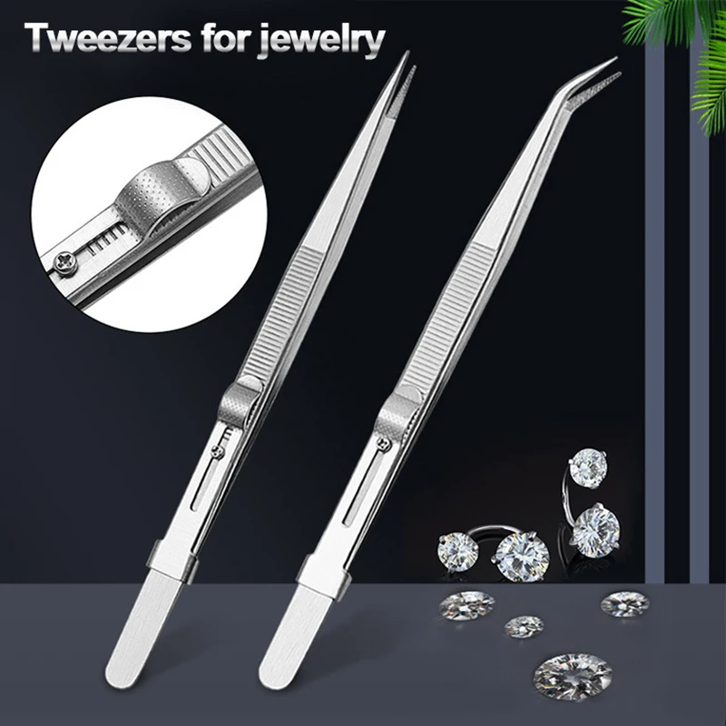 Stainless Steel Tweezers Repair Tools Multifunctional Electronic Component Tweezers Professional High Quality Tweezers