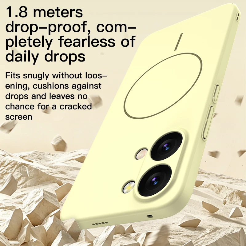 Premium Skin Feel Matte Silicone For Magsafe Phone Case For Xiaomi POCO X8 Pro Max Wireless Charging Protector Cover Funda Coque view 6