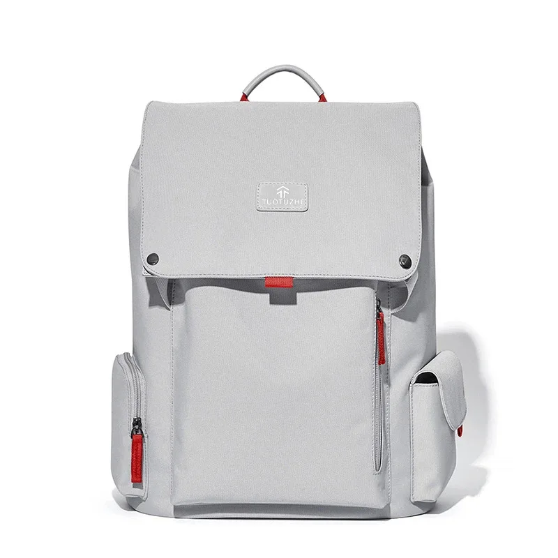 حقيبة ظهر للكمبيوتر للرجال من القماش، حقيبة مدرسية عالية الجودة، ذات سعة كبيرة، حقيبة سفر للتنقل لطلاب الجامعات