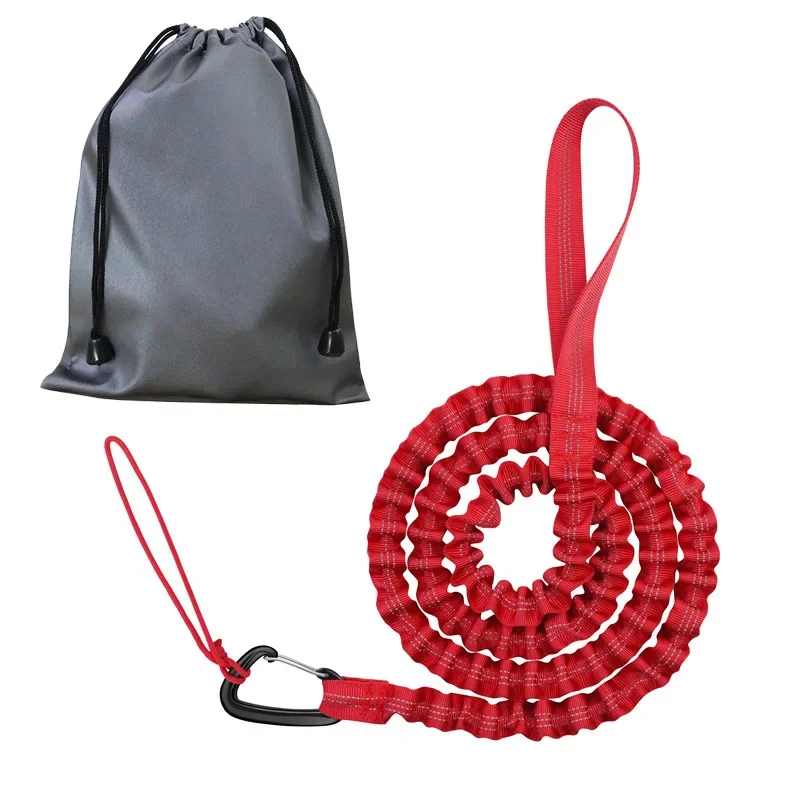 Tow Rope Bicycle Tow Bungee Child Cycling Stretch Pull Strap for Long Cycling Adventures Elastic Parent-Child Nylon Tow Rope