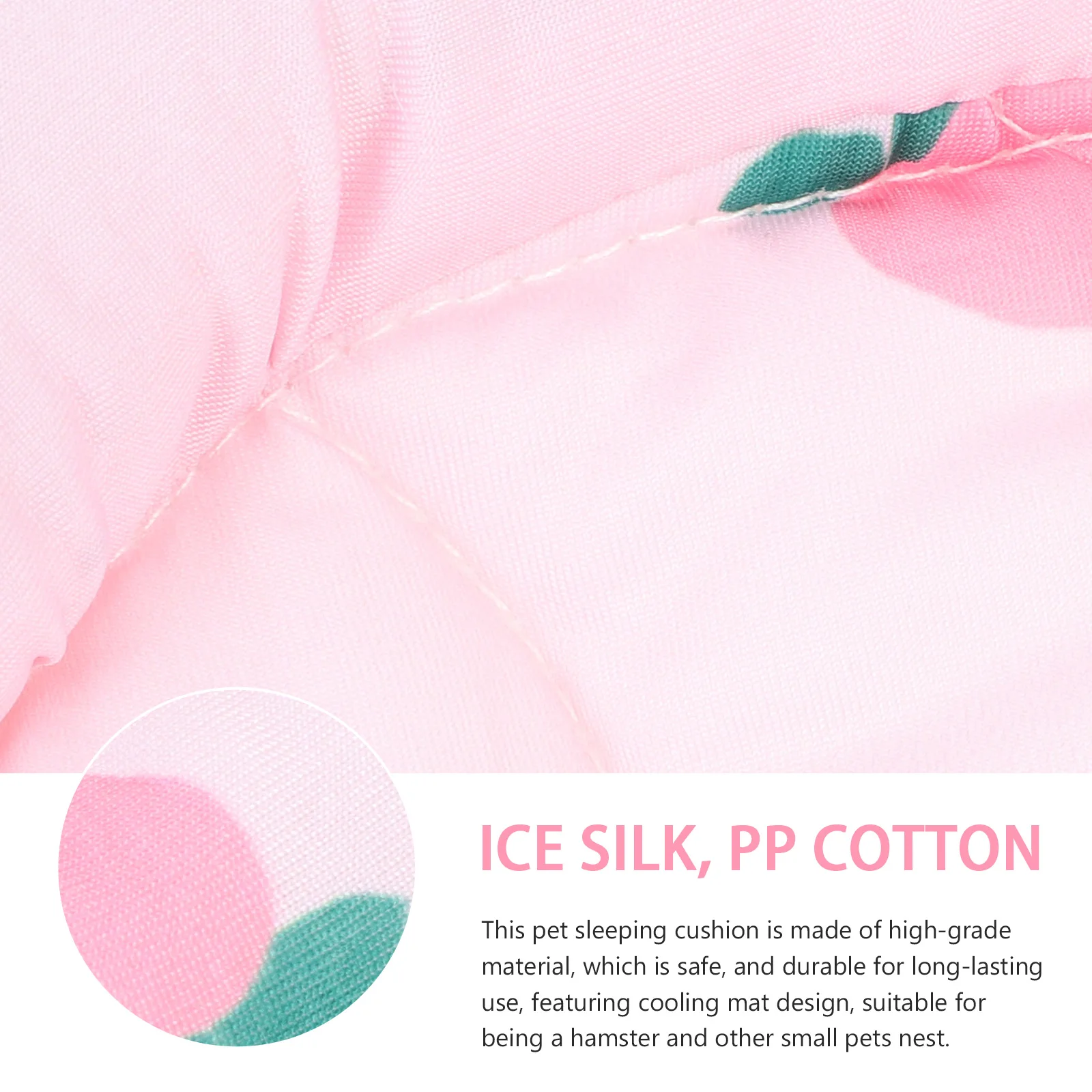 

2 Pcs Ice Silk Pet Pad Mats Hamster Cooling Pp Cotton Animal Sleeping for Small Animals Bedding Pads