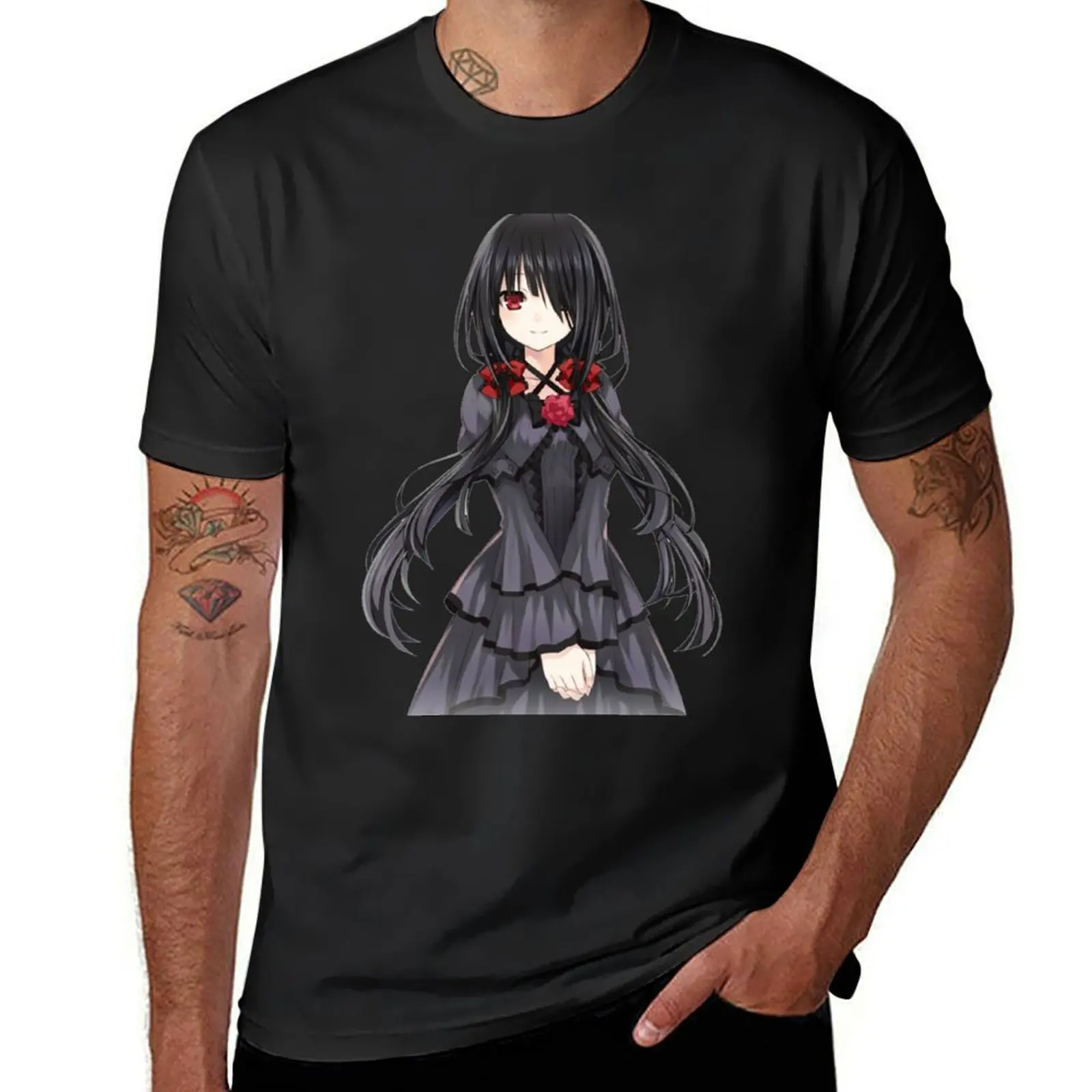 Kurumi Tokisaki T-Shirt Blouse vintage men clothing