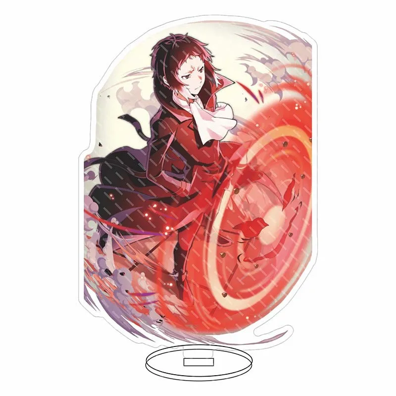 Stand Akrilik Bungo Stray Dogs Dazai Osamu Kunikida Doppo, Perlengkapan Anime Berkualitas Tinggi, Hiasan Meja, Hadiah untuk Penggemar, Perempuan