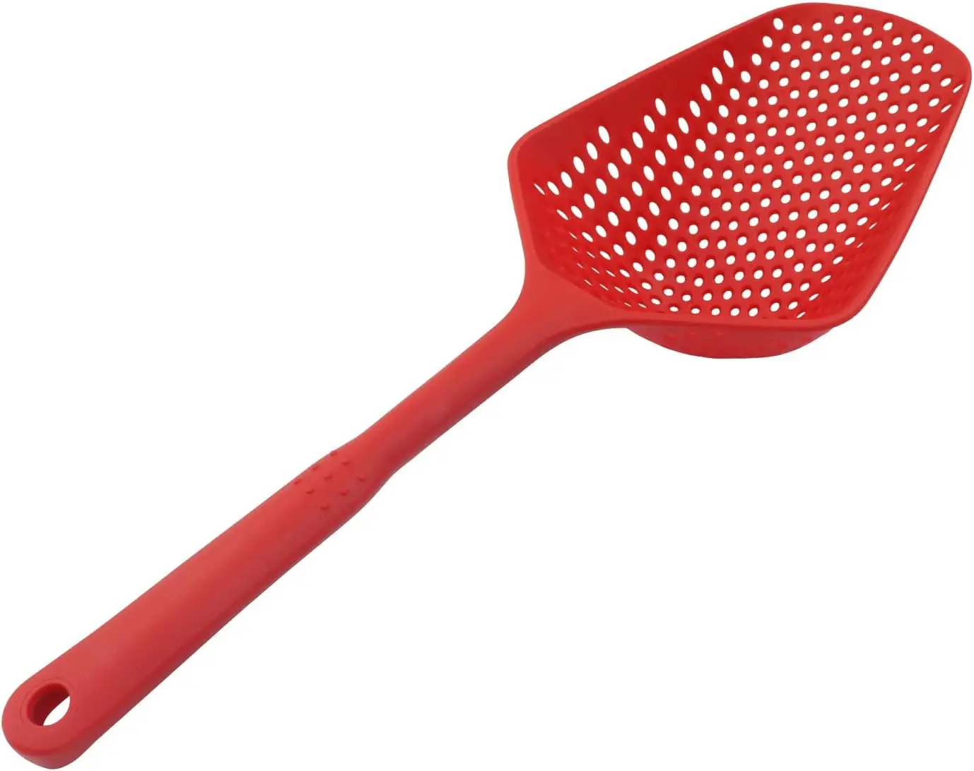 

Plastic Strainer Spoon with Handle, Durable Plastic Slotted Spoon Pasta Scoop and Pasta Strainer for Cooking, Baking, and Draini