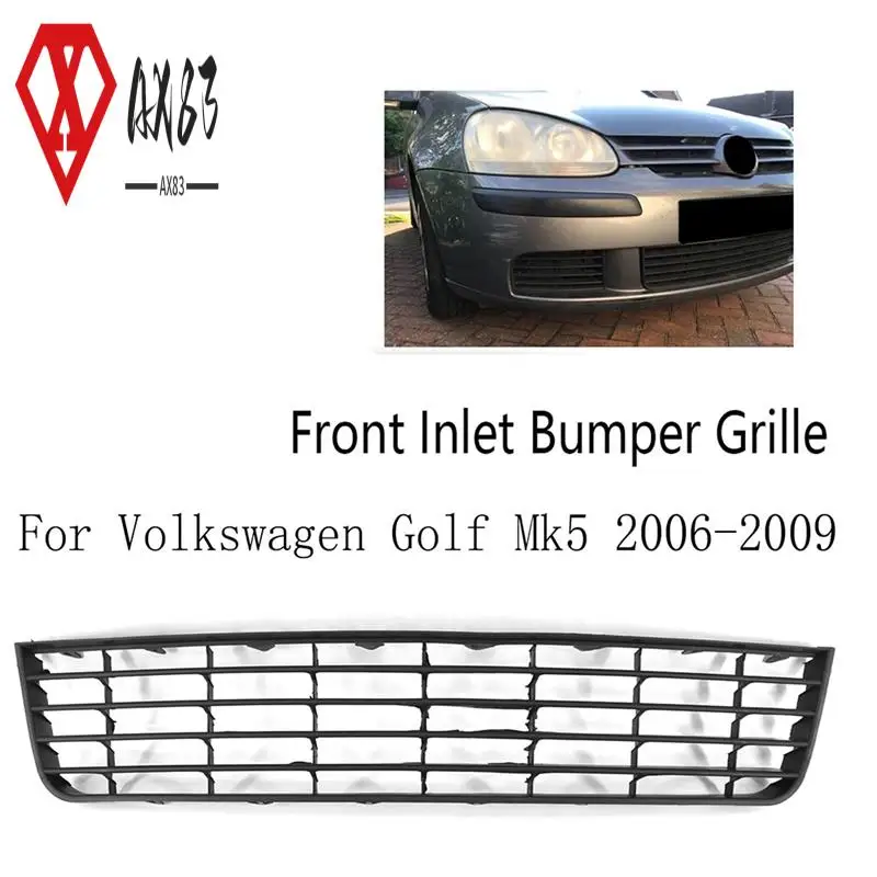 

AX83-Intake Ventilation Grille For Golf Mk5 2006-2009 Lower Middle Mesh Front Bumper