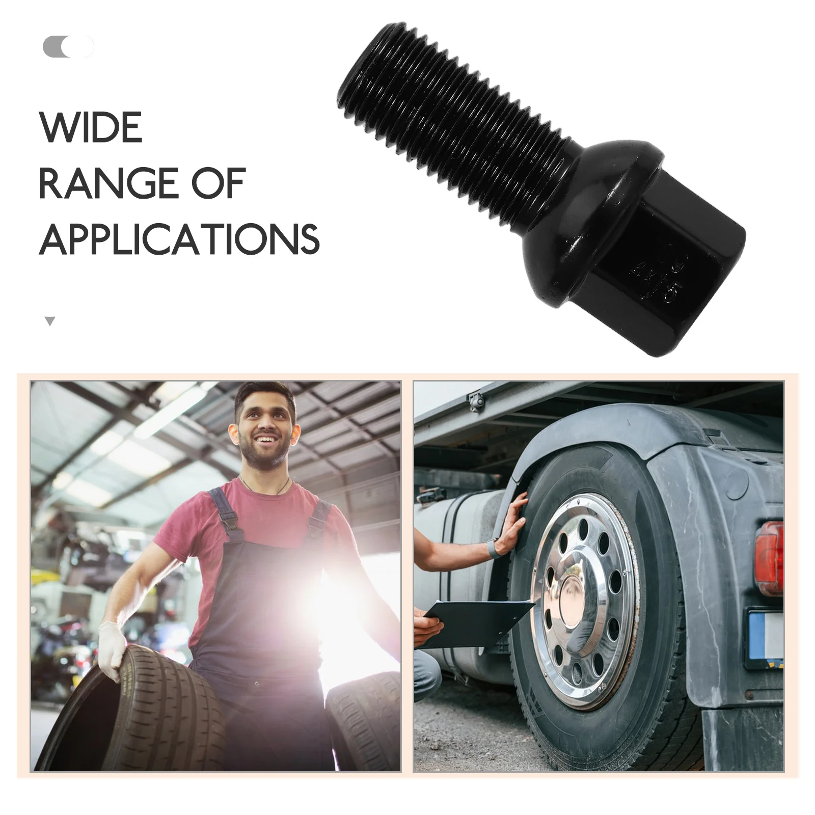 

Screws Black Socket 28mm Thread Wheel Studs Tire Stud Nuts Car Wheel Stud Car Tire Accessories Lug Bolts Vehicle
