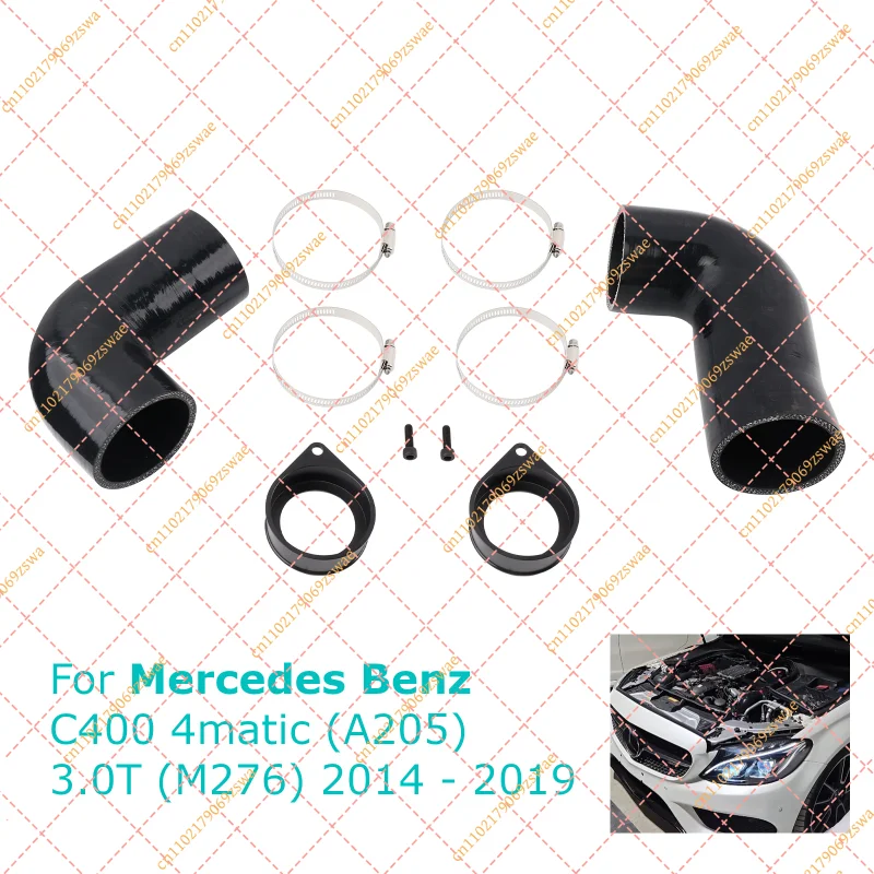 Silicone Intake Pipe for Mercedes-Benz C400 4MATIC A205 C43 AMG 3.0T 2014-2019