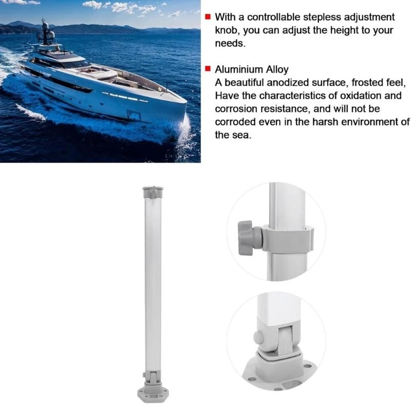 87HE Space Saving Table Leg For Boats Mobile Homes Temporary Desks Outdoor Activities