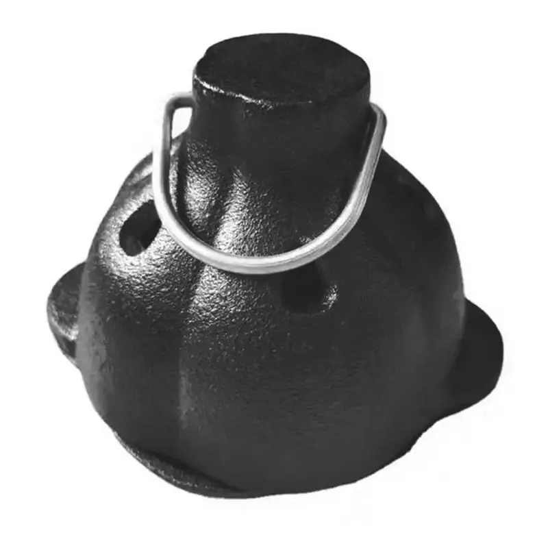 HLZS-Cast Iron Smoker Roaster Garlic Roster Baker, Smoker Box, Pre-Seasoned Cast Iron Garlic Roaster For Grill, For BBQ