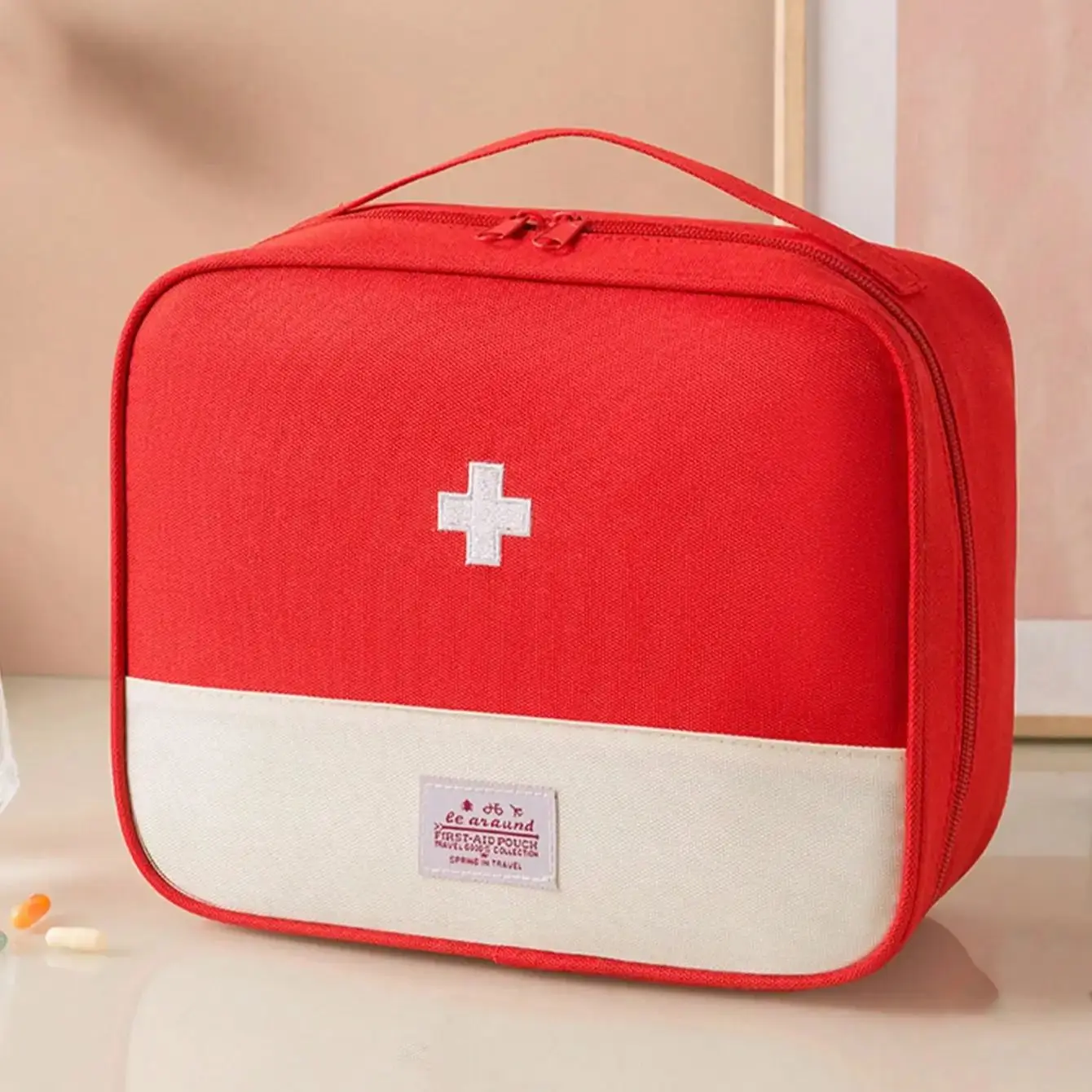 Portable Portable Medical Kit, Home First Aid Kit, Outdoor Travel Medical Kit, Large Capacity Medicine Storage Bag