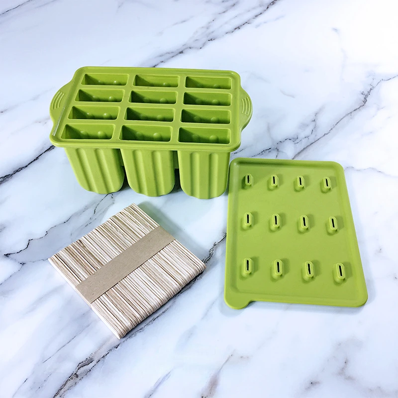 

New Idea of Ice Cream 10 Company 12 Lattice Popsicle Mould Silica Gel Summer