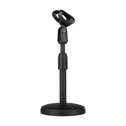 Microphone Stand Desktop Adjustable Lifting and Weighting Disc Base Shockproof Network Live Broadcast Mic Stand Accessories