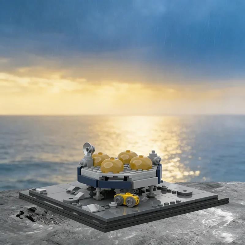 

260pcs MOC OLD Griffin Lunar Lander Cuberover VIPER Space Model Building Blocks Toy Architecture festival Gifts Brick