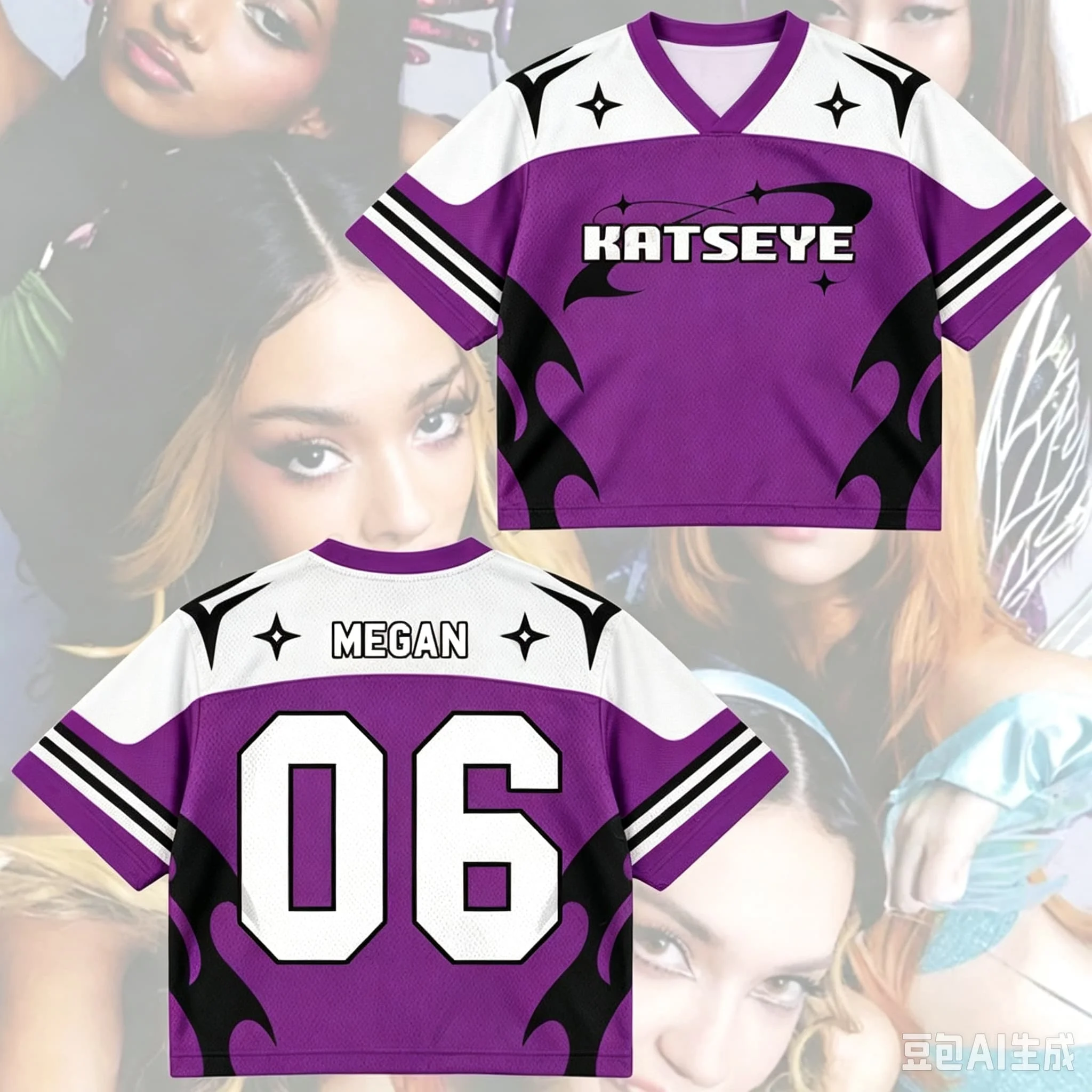 Summer Men's and Women's Katseye The Wild World Tour Fan Gifts, Fashionable and Comfortable Street Tops, Casual T-shirts