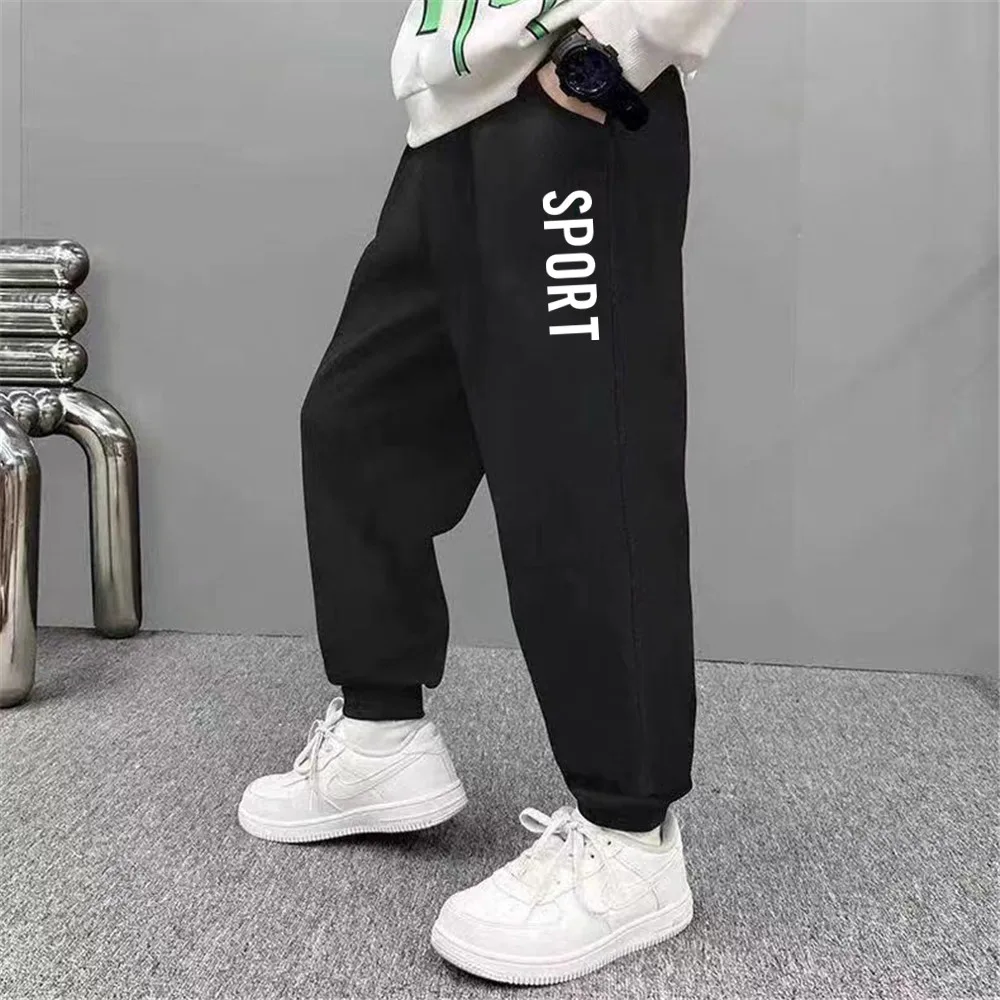 Sport Letter Printed Sweatpants for Kids Fashion Loose Long Pants Jogger Trousers 2025 Boys Casual Thin Sport Pants  SPT01