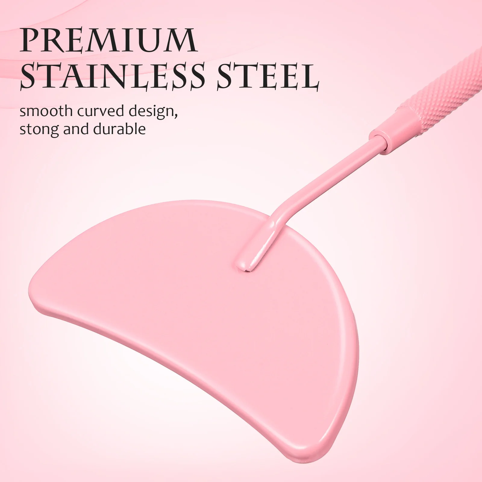 

2Pcs Eyelash Inspection Mirror Portable Glass Stainless Steel Anti-Slip Handheld Extension Lash Mirror Tools Eyelashes Supplies,