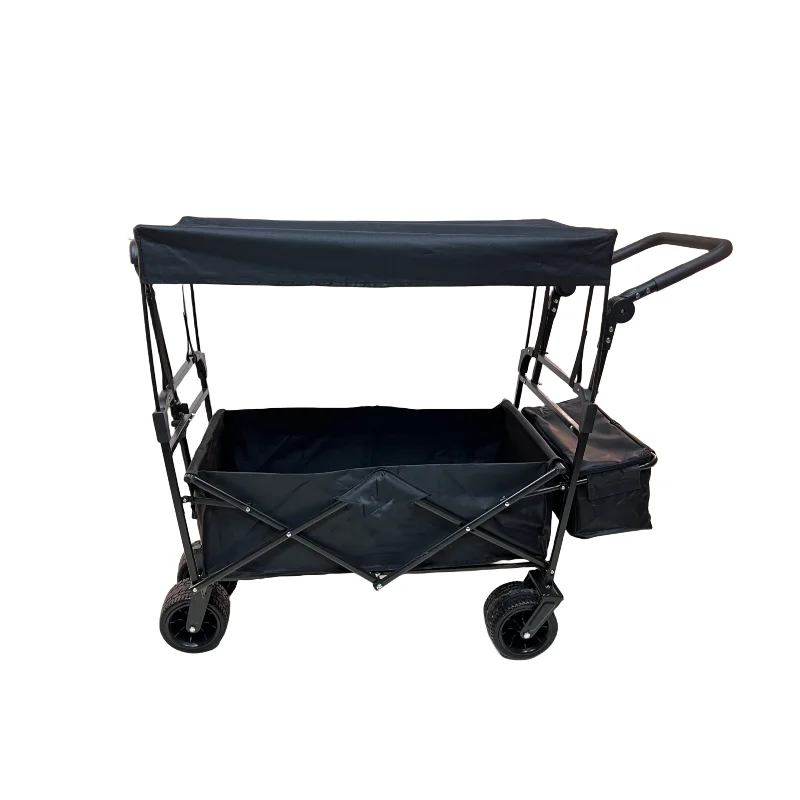 Capaciteit 100 kg zware opvouwbare wagen winkelen strand tuin trekwagen opvouwbare opvouwbare draagbare buitenvrachtwagen