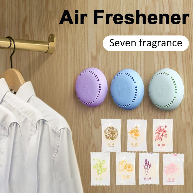 Air Freshener for Home Toilet Aromatherapy Fragrance Lasting Deodorant Round Solid Fresher for Bedroom Wardrobe Car Supplies