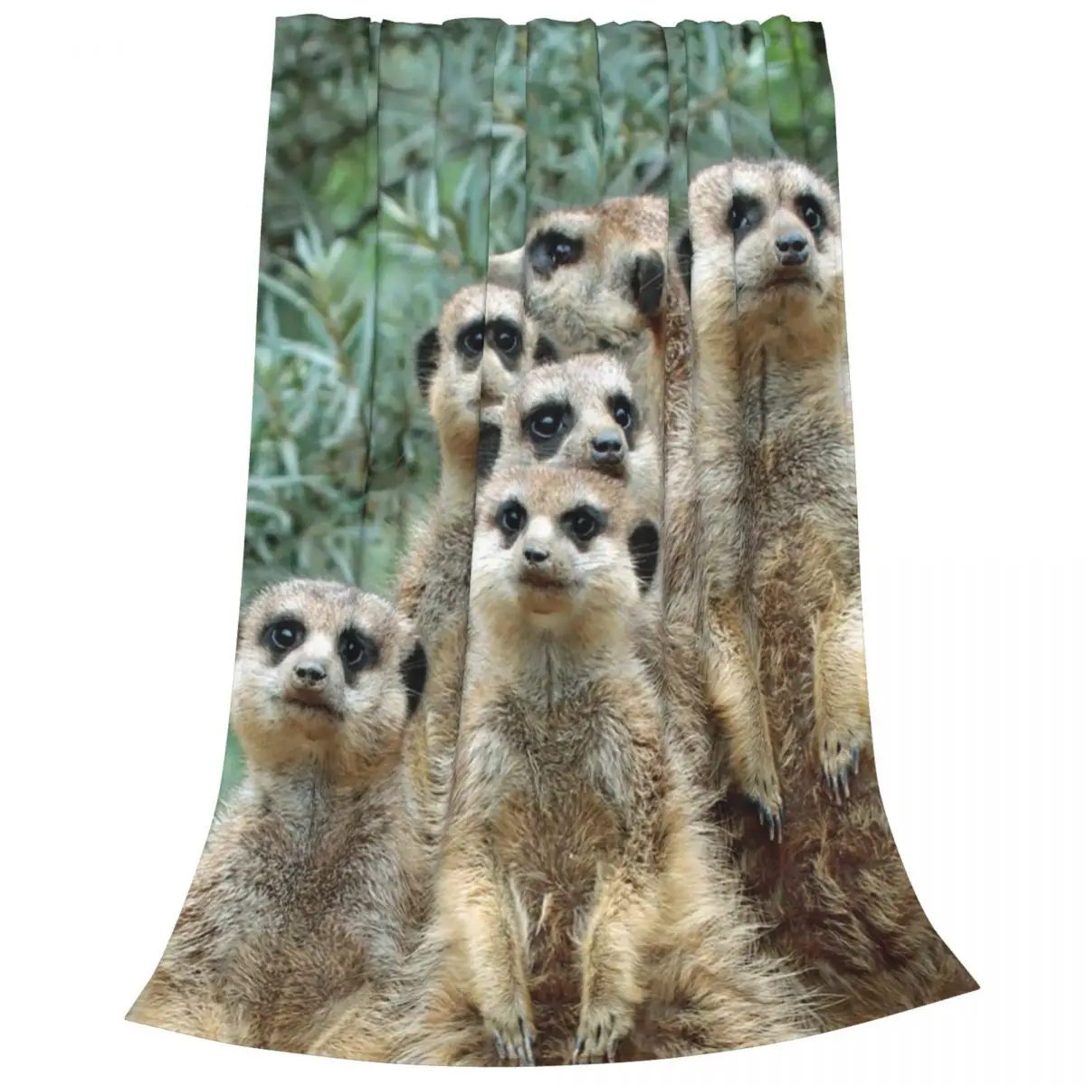 Meerkat 012 Blankets Fleece Portable Sofa Throw Blankets For Home Bedroom Office Throws Bedspread Quilt