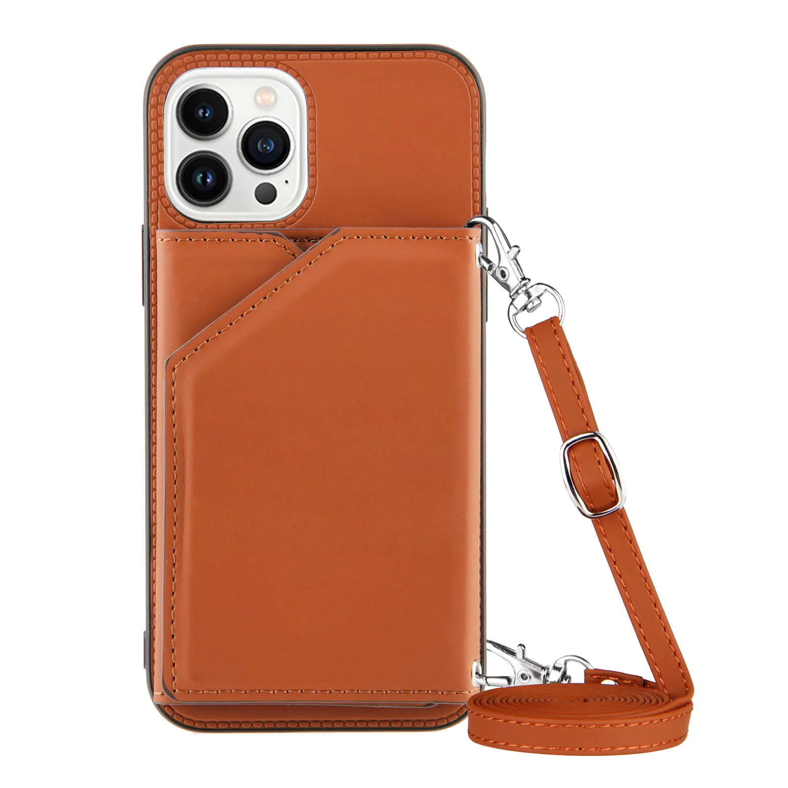 Crossbody Wallet Phone Case for IPhone 15 14 11 Pro Max 13 12 Mini X XS XR 7 8 Plus with Card Holder Pu Leather Shockproof Cover