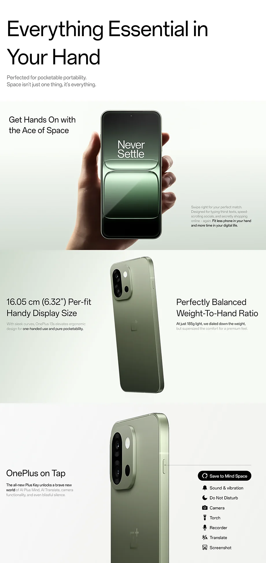 Global Version Oneplus 13S 5g 12Gb+512Gb Smartphone Snapdragon 8 Elite 5850Mah 50Mp Camera Oneplus Ai Mobile Phones