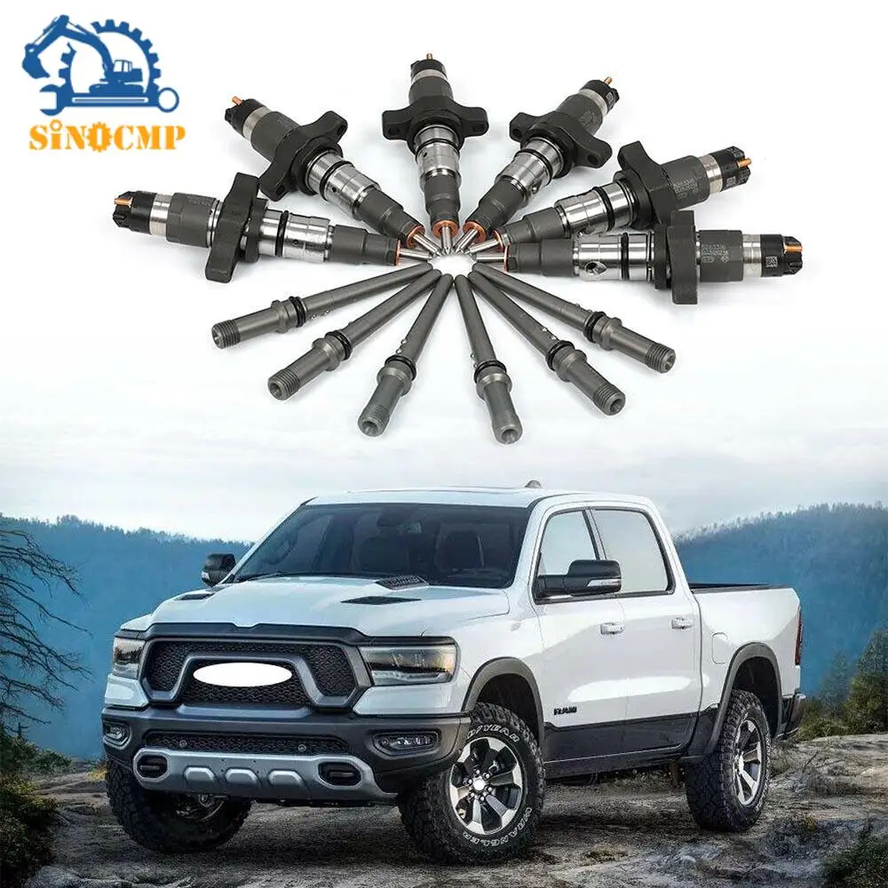 

1Set Diesel Fuel Injectors 35-81314ARD 0445120103 0445120238 0445120208 0986435505 For Late 2004-2009 Dodge Ram Cummins 5.9