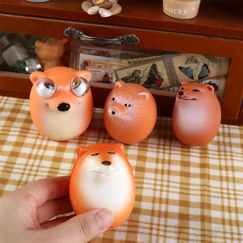 Dog Egg Shiba Lnu Dog Egg Mold Slow Rebound Squeeze Dog Egg Pinch Toys Cartoon Small Animal Dog Egg Figure toys