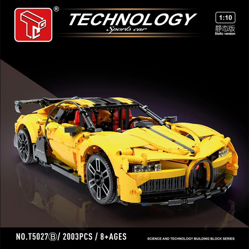 New High-Tech T5027 2003Pcs Sport RC Car With Motor MOC Building Blocks Bricks Toys Model Children Christmas Gifts T5027A T5027B