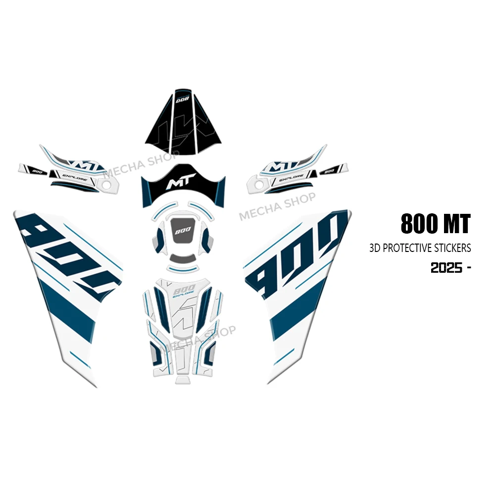 

Handguard Stickers For CFMoto 800MT Sport 2025 800 MT Explore Accessories Motorcycle 3D Protective Side Tank Pad Kit