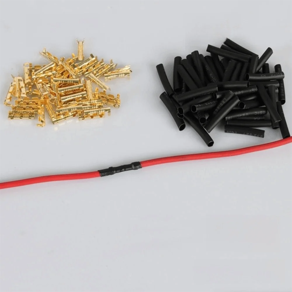 1000/1050 pcs Electrical Wire Connectors Electrical Crimp Terminals Insulating Sleeve Terminals Spade Crimp Terminals
