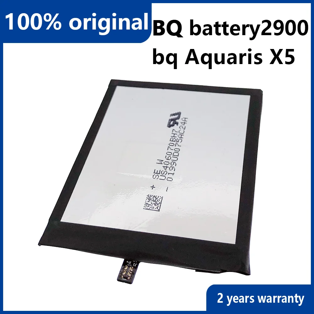 100% Original 2900MAh แบตเตอรี่โทรศัพท์สำหรับ BQ Aquaris X5โทรศัพท์แบตเตอรี่แบบชาร์จไฟได้คุณภาพสูงที่มีหมายเลขติดตาม